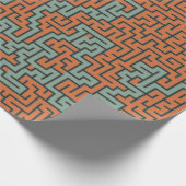 Abstraktes Muster der Retro Geometric Artistic #30 Geschenkpapier (Ecke)