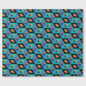 Abstraktes Muster der Retro Geometric Artistic #34 Geschenkpapier (Flach)