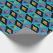 Abstraktes Muster der Retro Geometric Artistic #34 Geschenkpapier (Ecke)