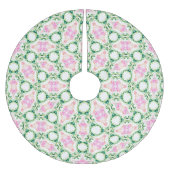 Abstraktes Muster der Retro Geometric Artistic #8 Polyester Weihnachtsbaumdecke (Vorderseite)