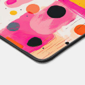 Abstraktes Muster der rosa Farbblöcke BOHO Schreibtischunterlage (Ecke)