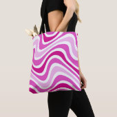 Abstraktes Muster der rosa Totasche Tasche (Von Nahem)