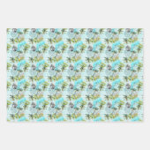Abstraktes Muster der Wasserfarbenpalme Geschenkpapier Set (Vorderseite 2)