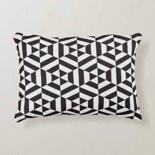 Abstraktes Muster des geometrischen Hexagon-Quatts Dekokissen