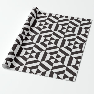 Abstraktes Muster des geometrischen Hexagon-Quatts Geschenkpapier