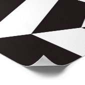 Abstraktes Muster des geometrischen Hexagon-Quatts Poster (Ecke)