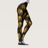 Abstraktes Muster des Löwenkopfes, Leggings (Rechts)