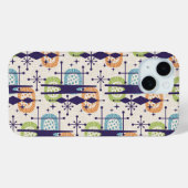 Abstraktes Muster des modernen Atomzeitalters Mitt Case-Mate iPhone Hülle (Rückseite (Horizontal))