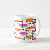 Abstraktes Muster des modernen Atomzeitalters Mitt Kaffeetasse (VorderseiteRechts)