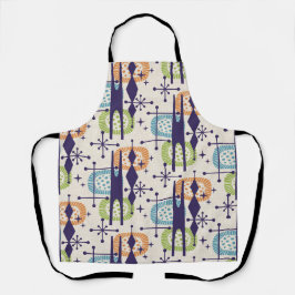 Abstraktes Muster des modernen Atomzeitalters Mitt Schürze