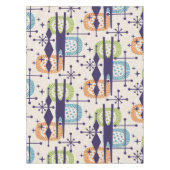 Abstraktes Muster des modernen Atomzeitalters Mitt Tischdecke (Vorderseite)