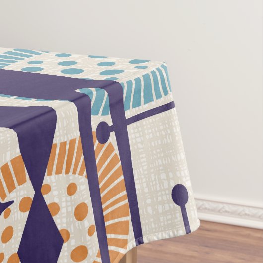 Abstraktes Muster des modernen Atomzeitalters Mitt Tischdecke (Beispiel)