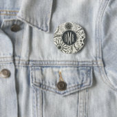 Abstraktes Muster des Monogramm-| Kami Button (Beispiel)
