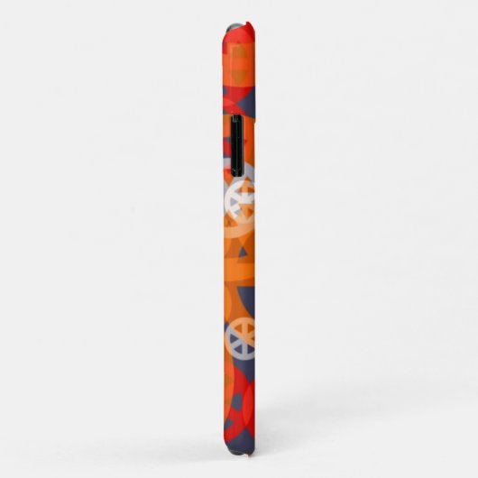 Abstraktes Muster des Orange Wheels Case-Mate iPhone Hülle (Hinten/Rechts)