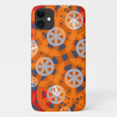 Abstraktes Muster des Orange Wheels Case-Mate iPhone Hülle (Rückseite)