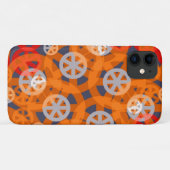 Abstraktes Muster des Orange Wheels Case-Mate iPhone Hülle (Rückseite (Horizontal))