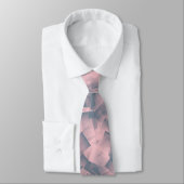 Abstraktes Muster des Pink Gray Kubismus Krawatte (Gebunden)