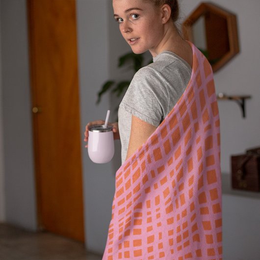 Abstraktes Muster des Raster nach hinten Fleecedecke