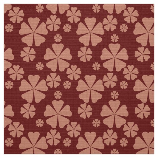 Abstraktes Muster des Rétrolléaf des Muttes Brown Stoff (Muster)