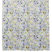 Abstraktes Muster Duschvorhang (Vorderseite)