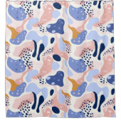 Abstraktes Muster Duschvorhang (Vorderseite)