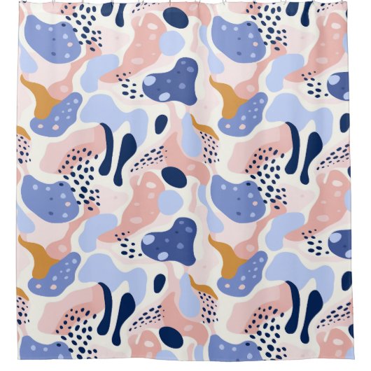 Abstraktes Muster Duschvorhang (Vorderseite)