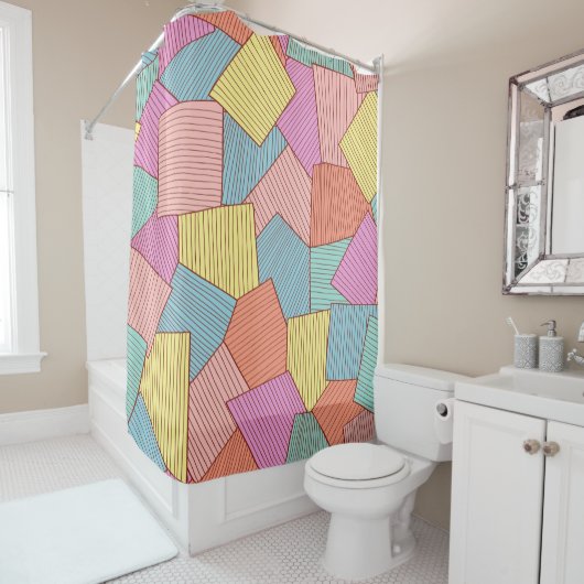 Abstraktes Muster Duschvorhang (Beispiel)