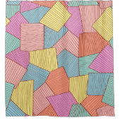 Abstraktes Muster Duschvorhang (Vorderseite)