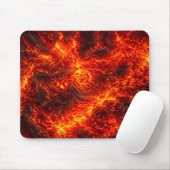 Abstraktes Muster eines geschmolzenen Lavastroms Mousepad (Mit Mouse)