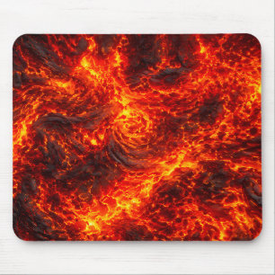 Abstraktes Muster eines geschmolzenen Lavastroms Mousepad