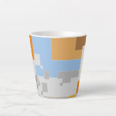 Abstraktes Muster erstellen Milchtasse (Vorderseite)