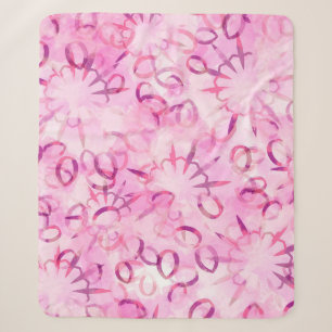 Abstraktes Muster ethnisches Design. Wasserfarben Sherpadecke