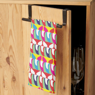 Abstraktes Muster Farbige Chic Moderne Geschirrtuch