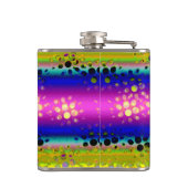 Abstraktes Muster Flachmann (Rückseite)