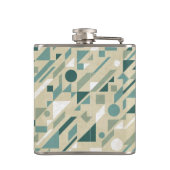 Abstraktes Muster Flachmann (Rückseite)