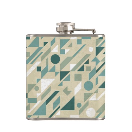 Abstraktes Muster Flachmann (Rückseite)