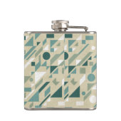 Abstraktes Muster Flachmann (Rückseite)