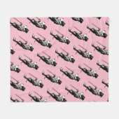 Abstraktes Muster Fleecedecke (Vorderseite (Horizontal))