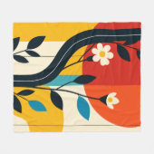 abstraktes Muster Fleecedecke (Vorderseite (Horizontal))