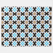 Abstraktes Muster Fleecedecke (Vorderseite (Horizontal))