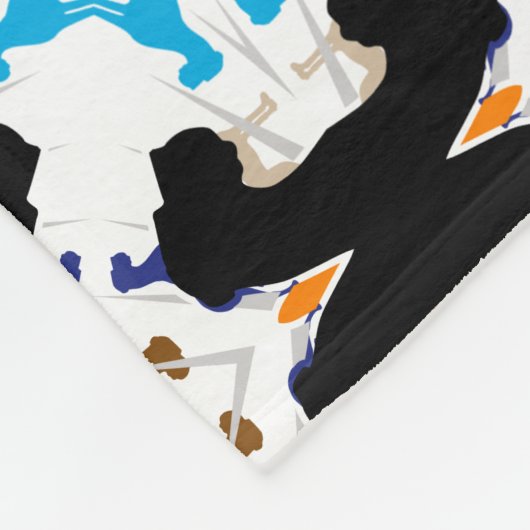 Abstraktes Muster Fleecedecke (Ecke)