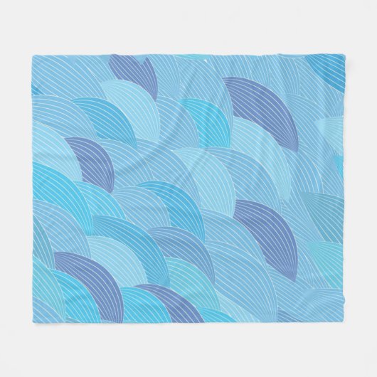 Abstraktes Muster Fleecedecke (Vorderseite (Horizontal))