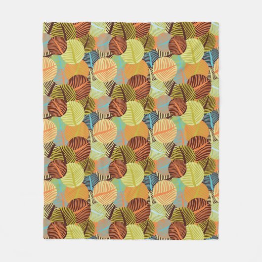 Abstraktes Muster Fleecedecke (Vorderseite)