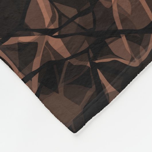 Abstraktes Muster Fleecedecke (Ecke)