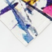 Abstraktes Muster Fleecedecke (Ecke)