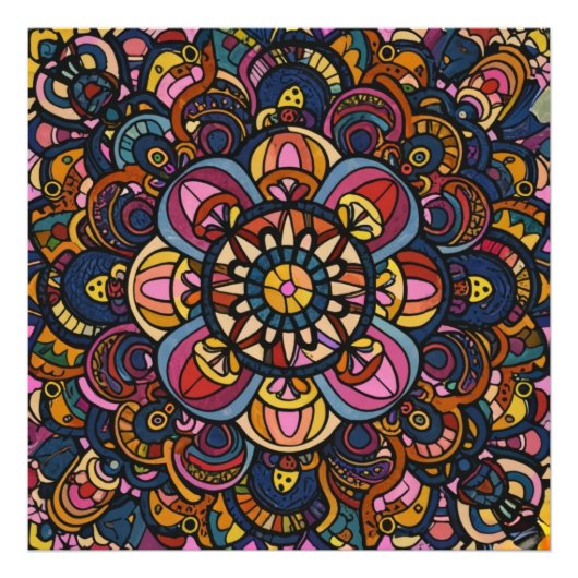 Abstraktes Muster Fotodruck (Vorne)