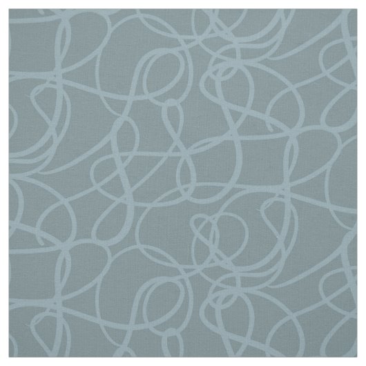 Abstraktes Muster für blaue Squiggle-Linie Stoff (Muster)