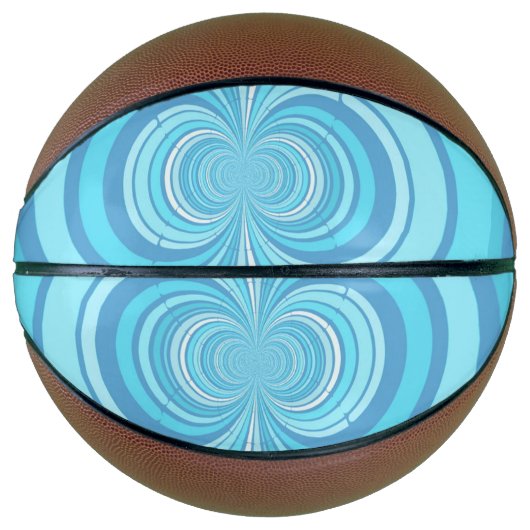 Abstraktes Muster für blaue Streifen Basketball (Vorderseite)