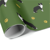 Abstraktes Muster für das , grün Zeichnend "Border Geschenkpapier (Rolleneckpunkt)