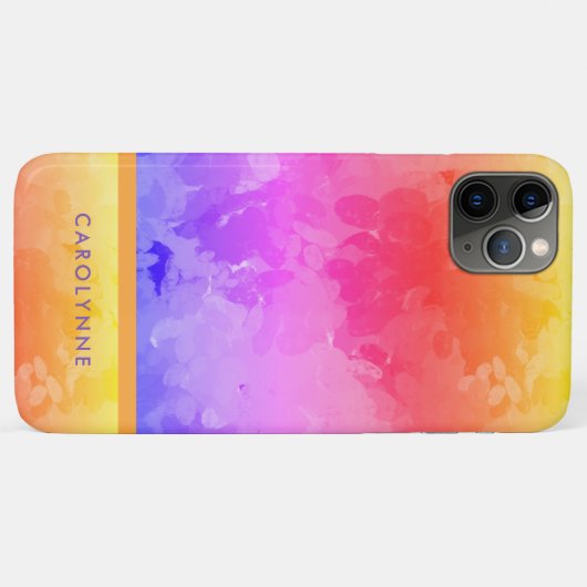 Abstraktes Muster für das leuchtende Regenbogen-Fa Case-Mate iPhone Hülle (Rückseite (Horizontal))